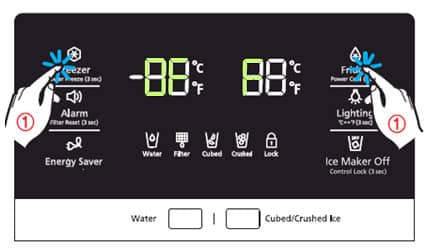 معنی ارور o ff در یخچال ساید سامسونگ